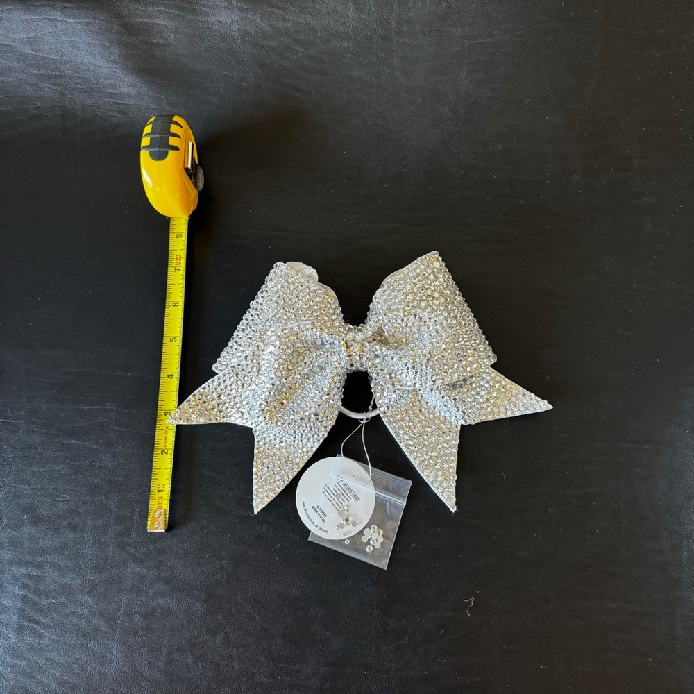 Custom Rhinestone Cheer/Dance Bow - Picture 4 of 4
